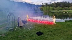 Heiratsantrag am See